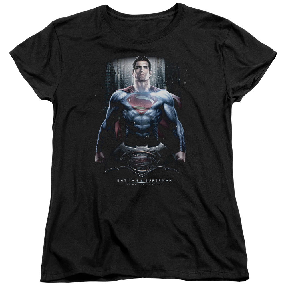 Batman v Superman Supe Ground Zero Women's 18/1 Cotton Short-Sleeve T-Shirt