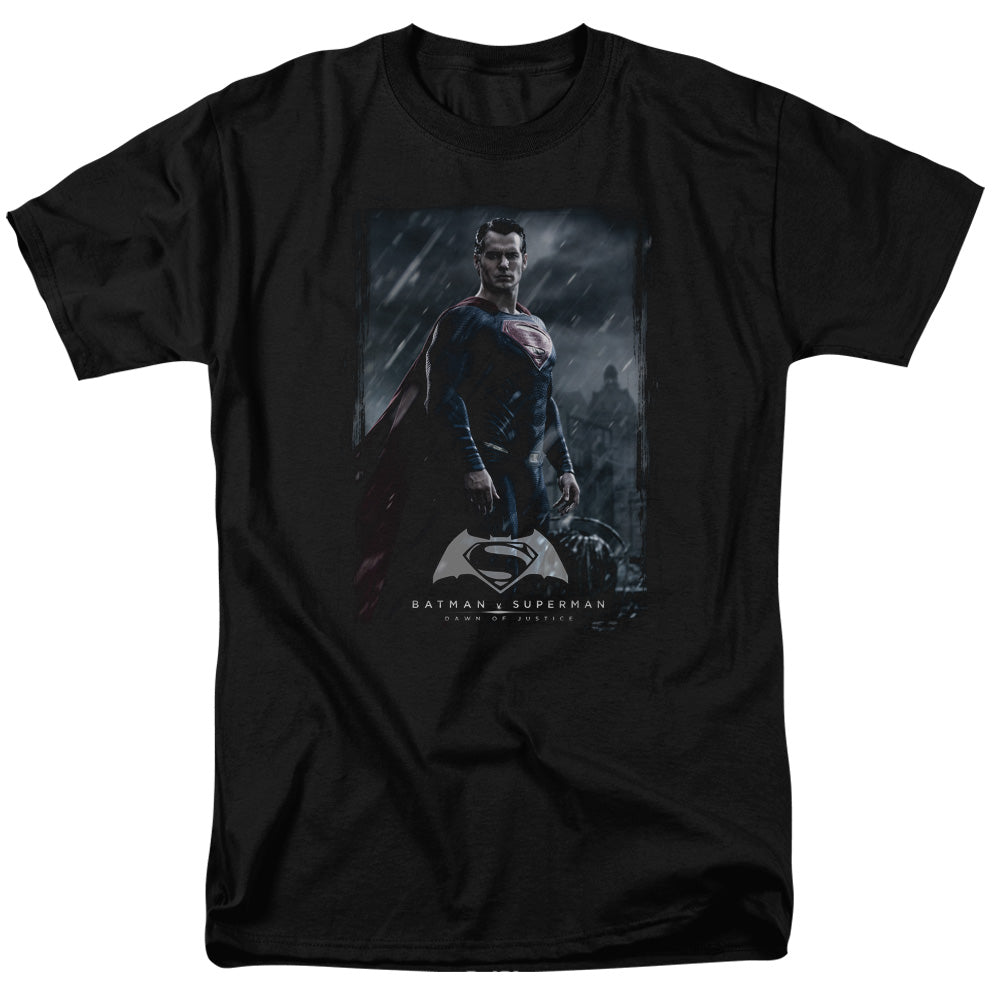 Batman v Superman Supe Poster Men's 18/1 Cotton Short-Sleeve T-Shirt