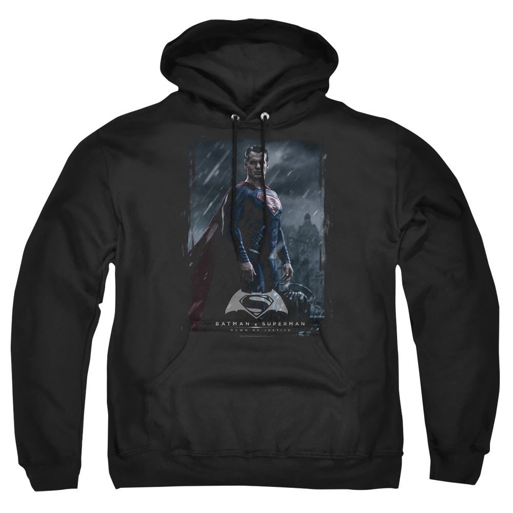 Batman v Superman Supe Poster Men's Pull-Over 75 25 Poly Hoodie
