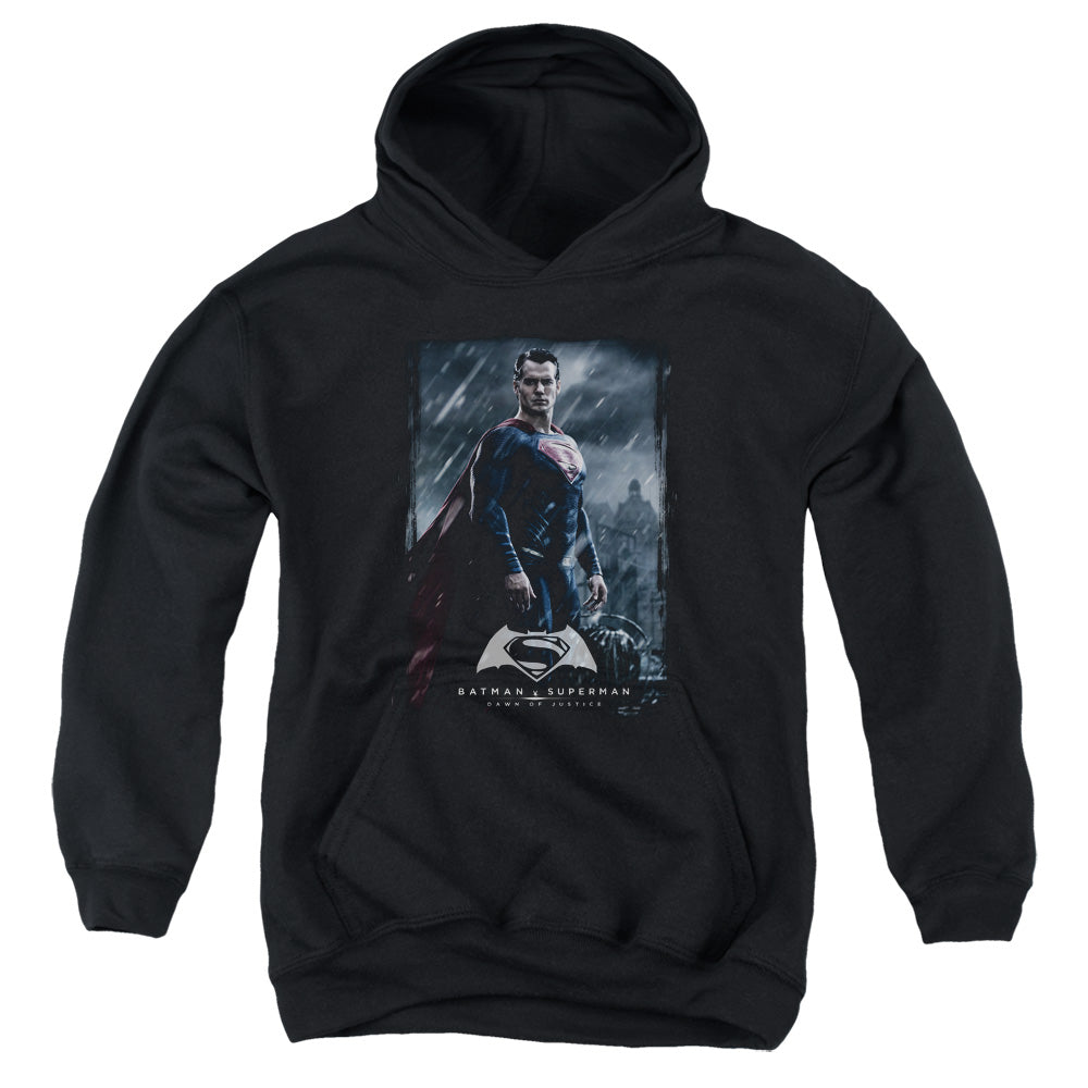 Batman v Superman Supe Poster Youth Cotton Poly Pull-Over Hoodie