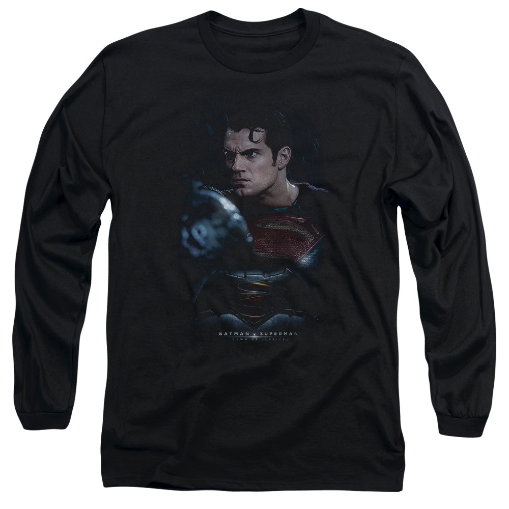 Batman v Superman Super Angry Men's 18/1 Cotton Long-Sleeve T-Shirt