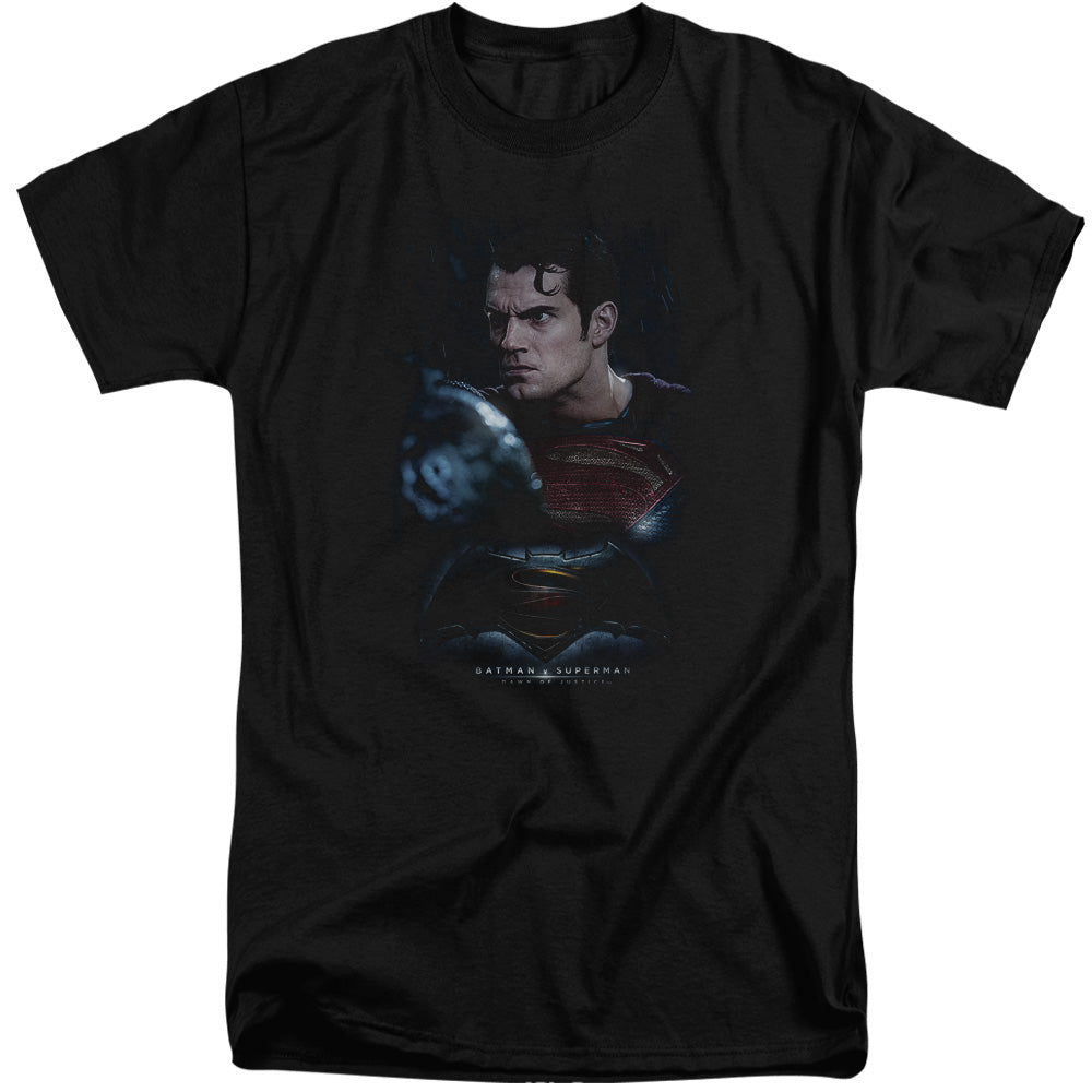 Batman v Superman Super Angry Men's 18/1 Tall Cotton Short-Sleeve T-Shirt