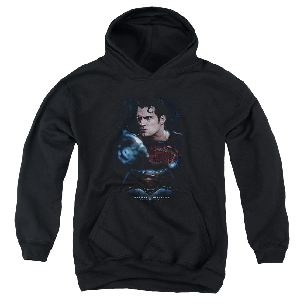 Batman v Superman Super Angry Youth Cotton Poly Pull-Over Hoodie