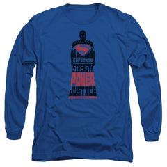Batman v Superman Super Justice Men's 18/1 Cotton Long-Sleeve T-Shirt