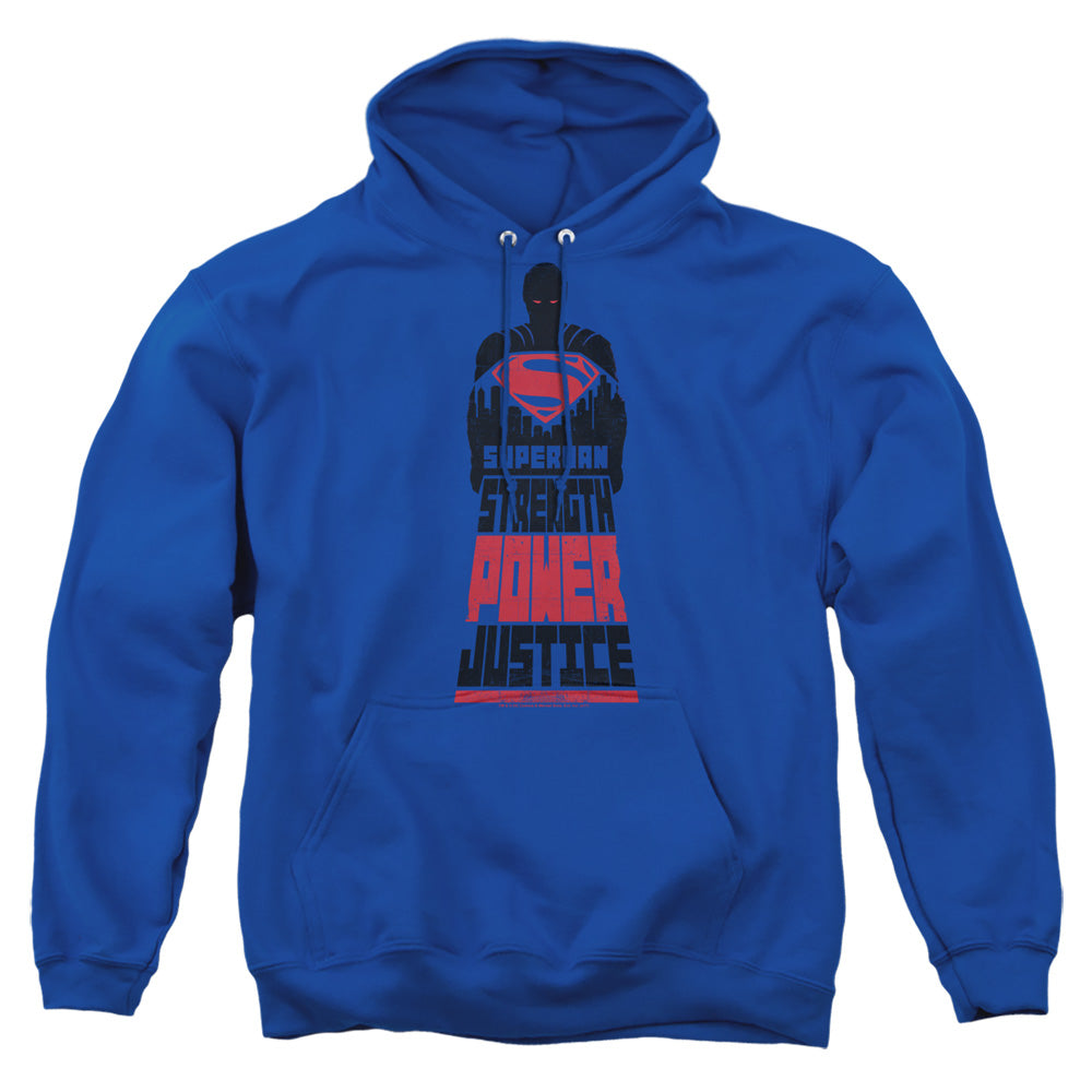 Batman v Superman Super Justice Men's Pull-Over 75 25 Poly Hoodie