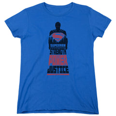 Batman v Superman Super Justice Women's 18/1 Cotton Short-Sleeve T-Shirt