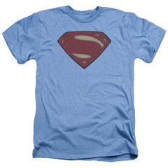 Batman v Superman Super Movie Logo Men's 30/1 Heather 60 40 Poly Short-Sleeve T-Shirt