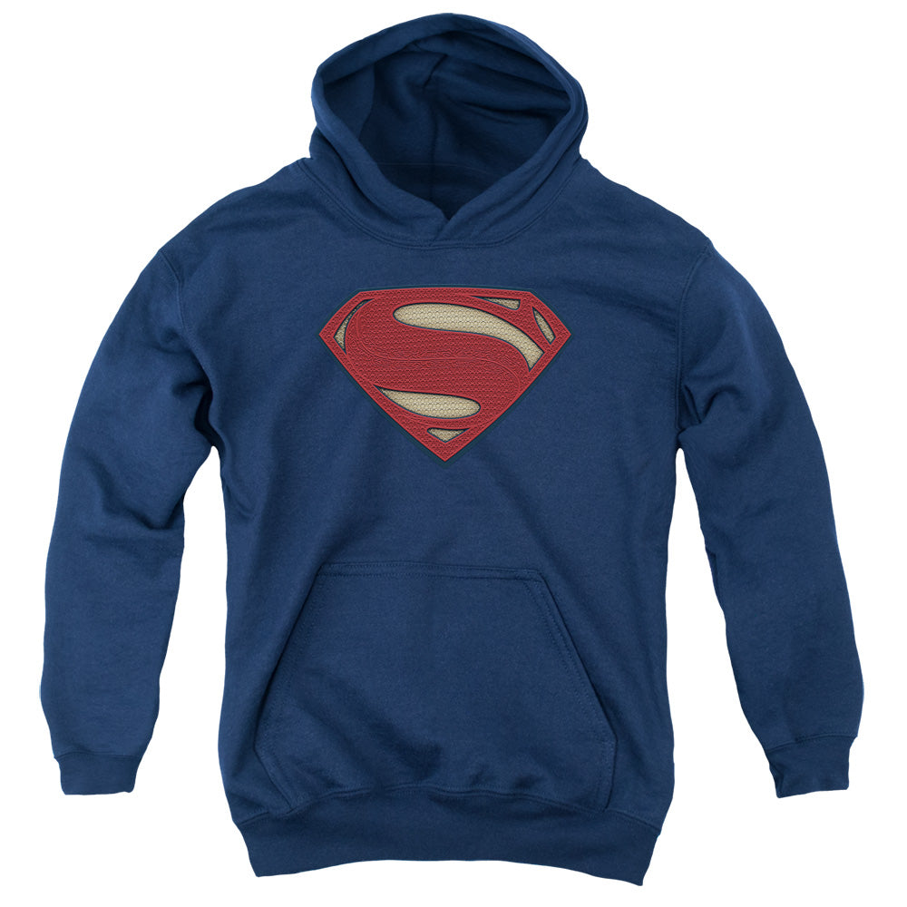 Batman v Superman Super Movie Logo Youth Cotton Poly Pull-Over Hoodie