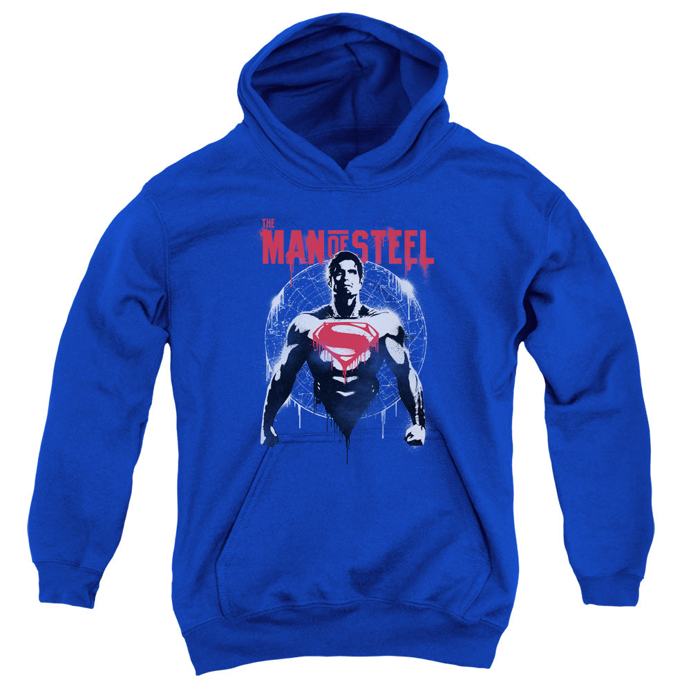 Batman v Superman Super Spray Youth Cotton Poly Pull-Over Hoodie