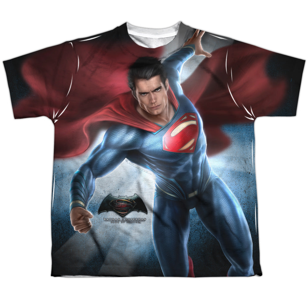 Batman v Superman Superman Light Youth Regular Fit Poly Short-Sleeve T-Shirt