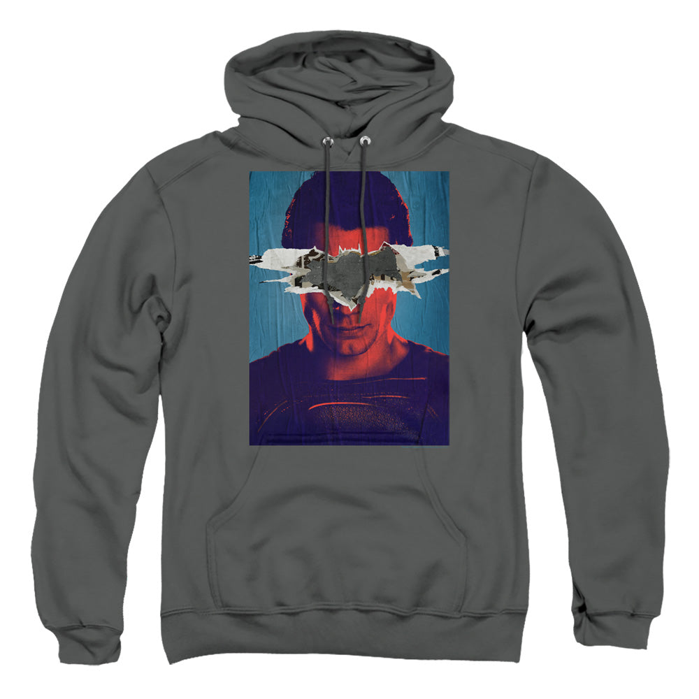 Batman v Superman Superman Poster Men's Pull-Over 75 25 Poly Hoodie