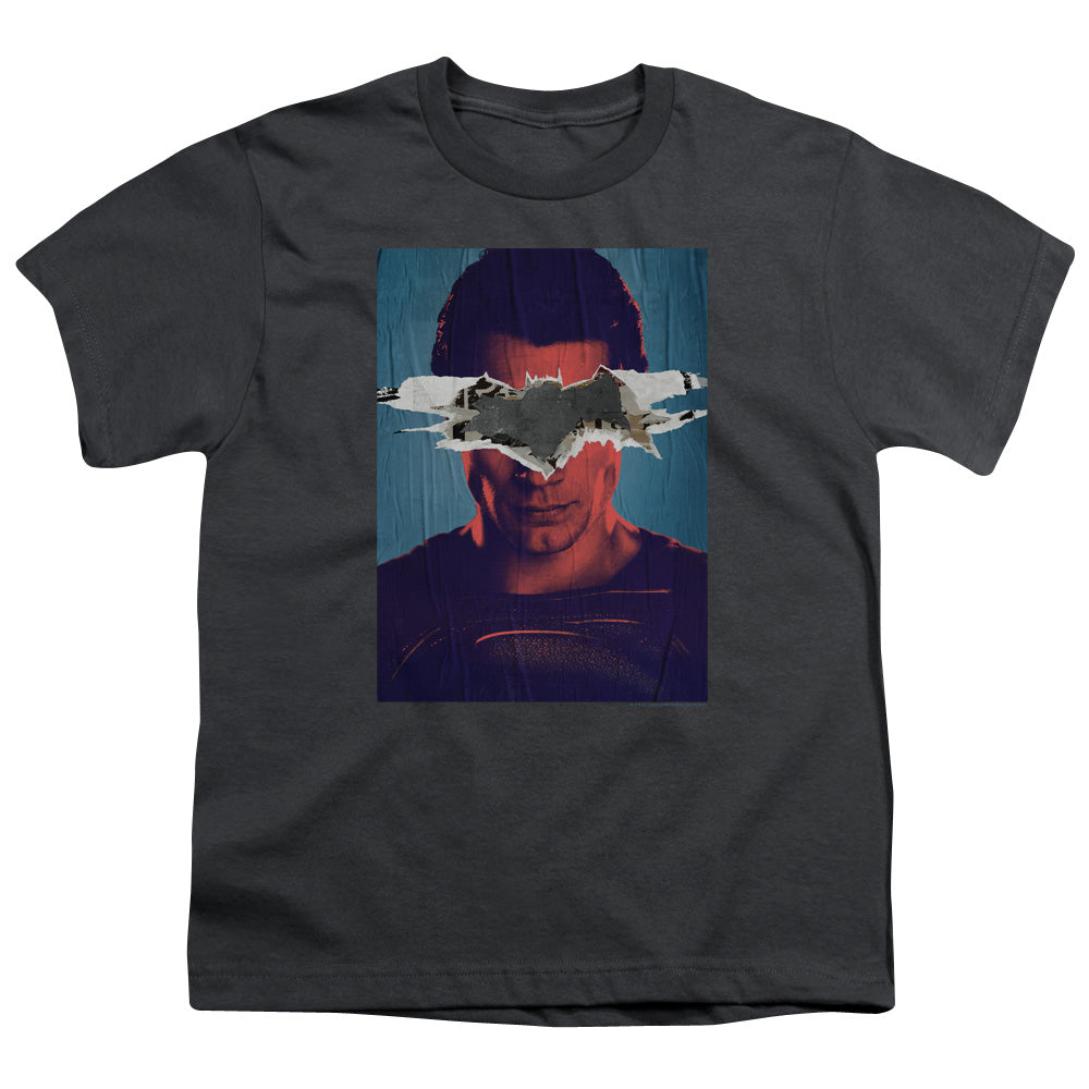 Batman v Superman Superman Poster Youth 18/1 100% Cotton Short-Sleeve T-Shirt