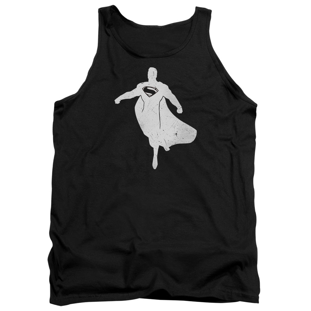 Batman v Superman Superman Silhouette Men's 18/1 Cotton Tank Top