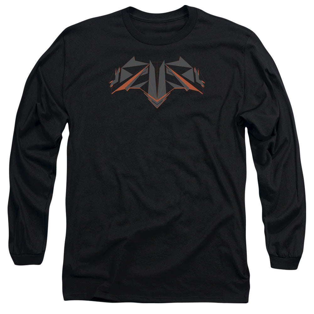 Batman v Superman Tech Bat Logo Men's 18/1 Cotton Long-Sleeve T-Shirt