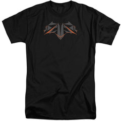 Batman v Superman Tech Bat Logo Men's 18/1 Tall Cotton Short-Sleeve T-Shirt