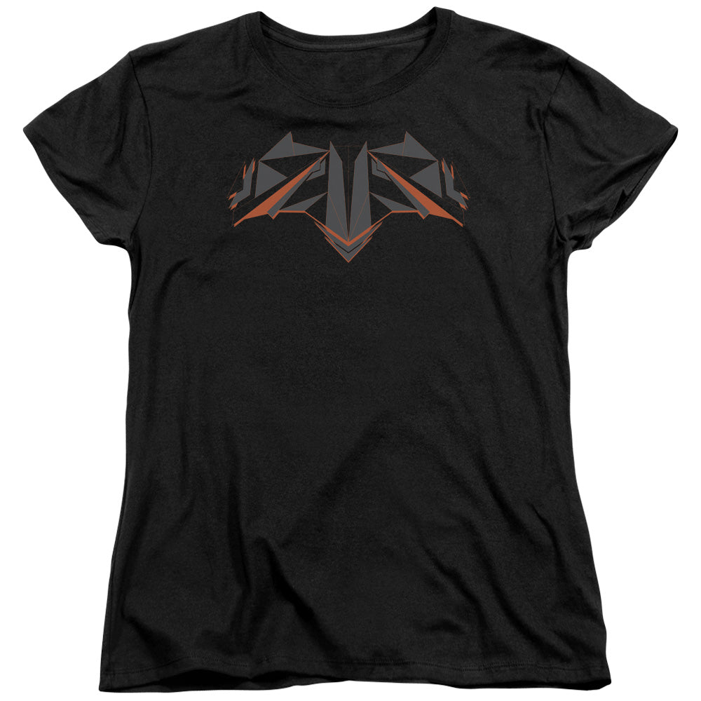 Batman v Superman Tech Bat Logo Women's 18/1 Cotton Short-Sleeve T-Shirt