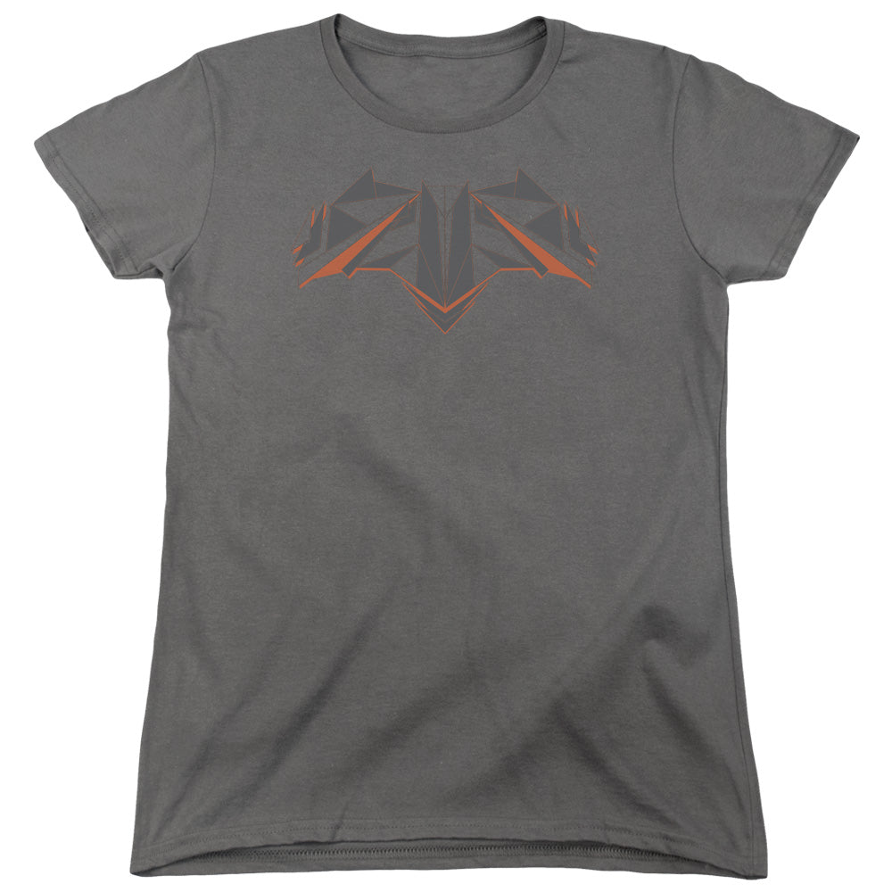 Batman v Superman Tech Bat Logo Women's 18/1 Cotton Short-Sleeve T-Shirt