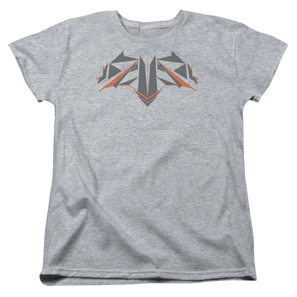 Batman v Superman Tech Bat Logo Women's 18/1 Cotton Short-Sleeve T-Shirt