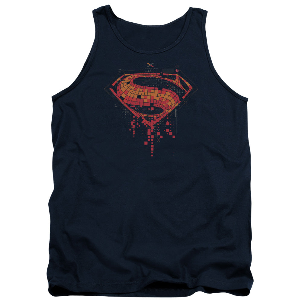 Batman v Superman Tech Super Logo Men's 18/1 Cotton Tank Top