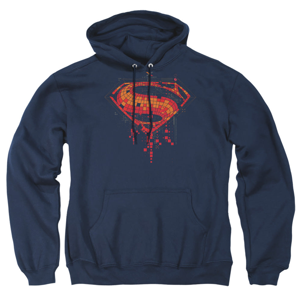 Batman v Superman Tech Super Logo Men's Pull-Over 75 25 Poly Hoodie