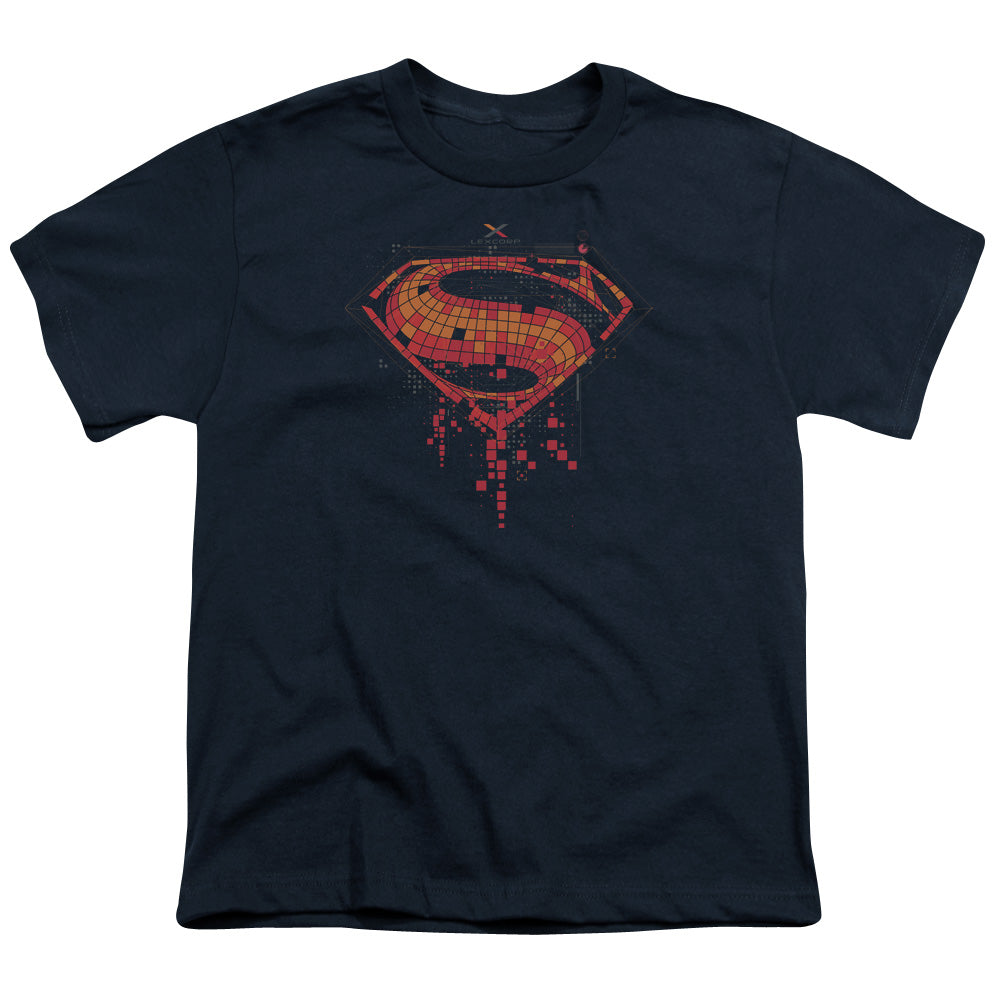 Batman v Superman Tech Super Logo Youth 18/1 100% Cotton Short-Sleeve T-Shirt