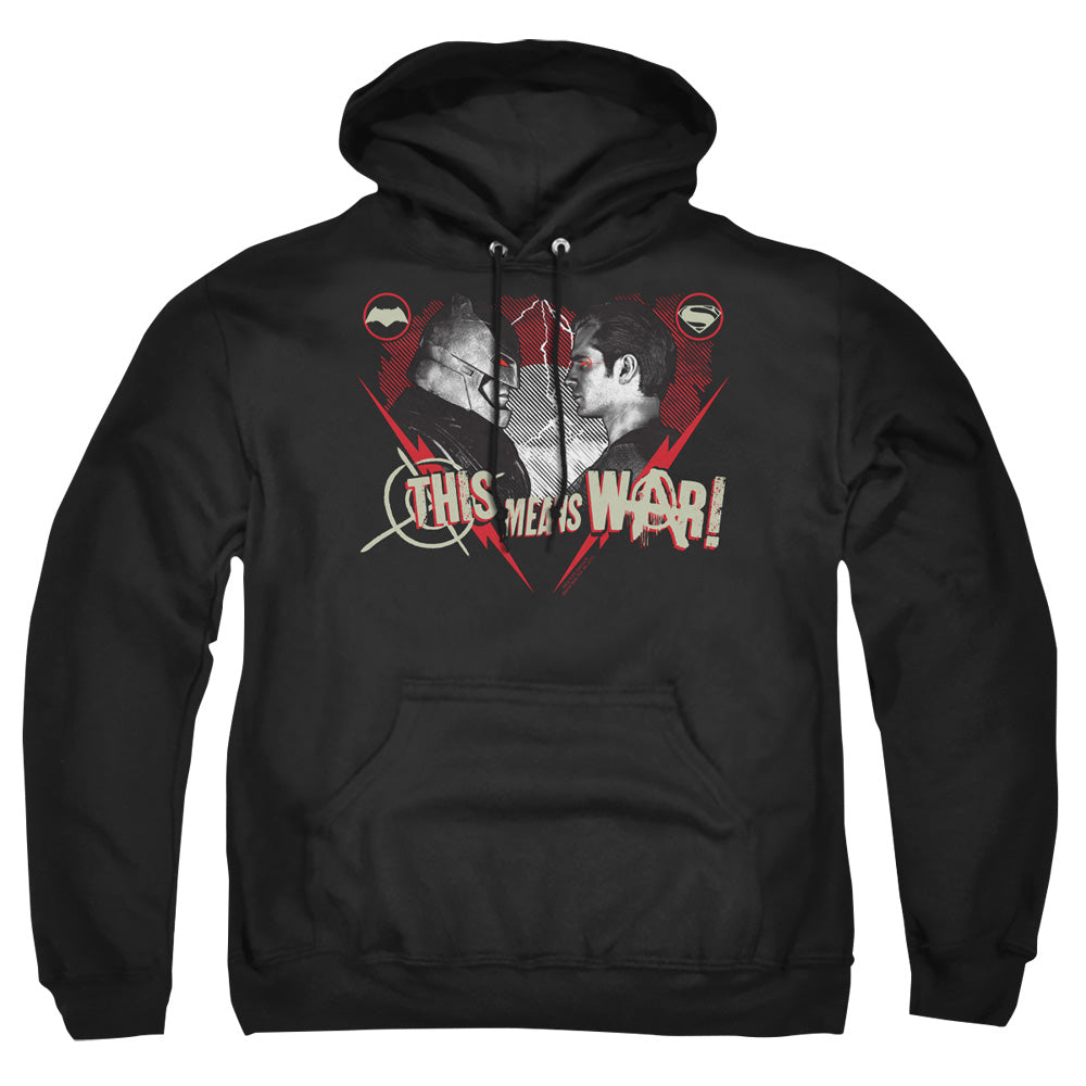 Batman v Superman This Means War Men's Pull-Over 75 25 Poly Hoodie