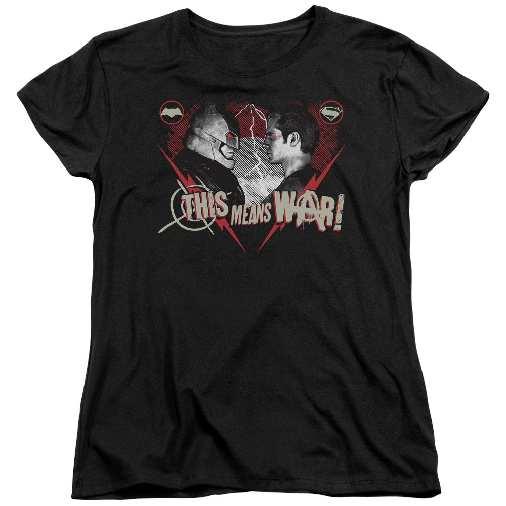 Batman v Superman This Means War Women's 18/1 Cotton Short-Sleeve T-Shirt