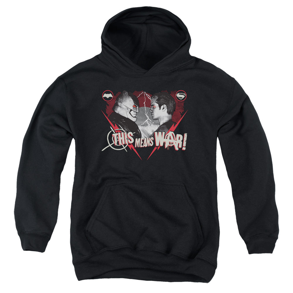 Batman v Superman This Means War Youth Cotton Poly Pull-Over Hoodie