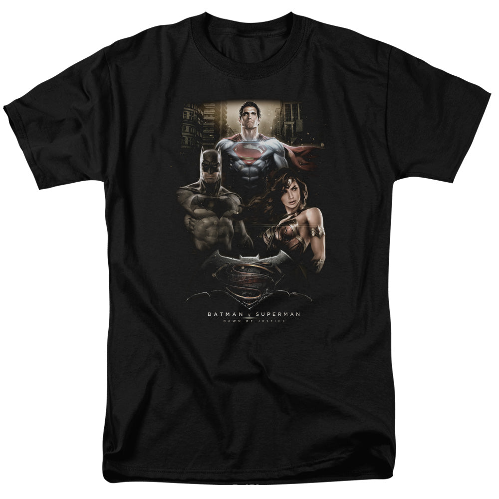 Batman v Superman Thre Three Men's 18/1 Cotton Short-Sleeve T-Shirt