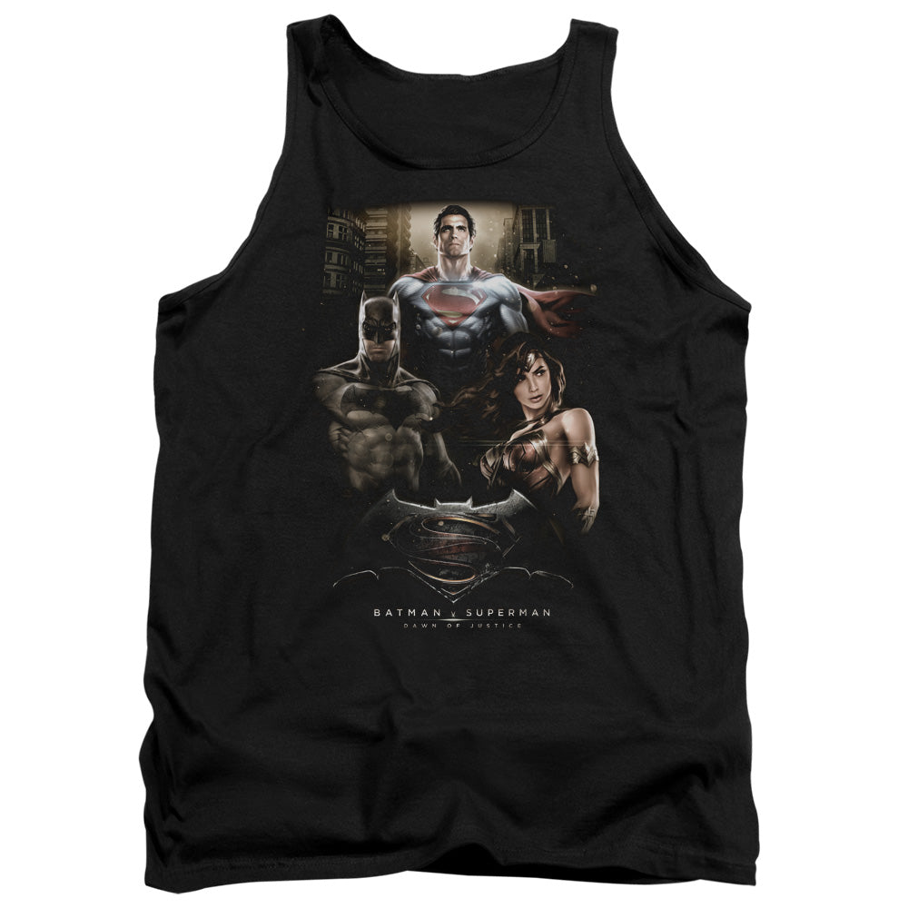 Batman v Superman Thre Three Men's 18/1 Cotton Tank Top