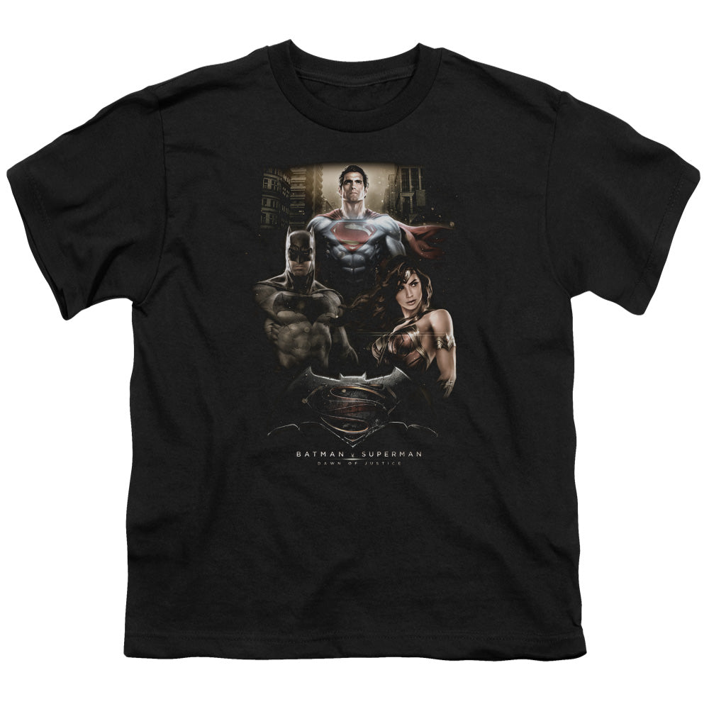 Batman v Superman Thre Three Youth 18/1 100% Cotton Short-Sleeve T-Shirt