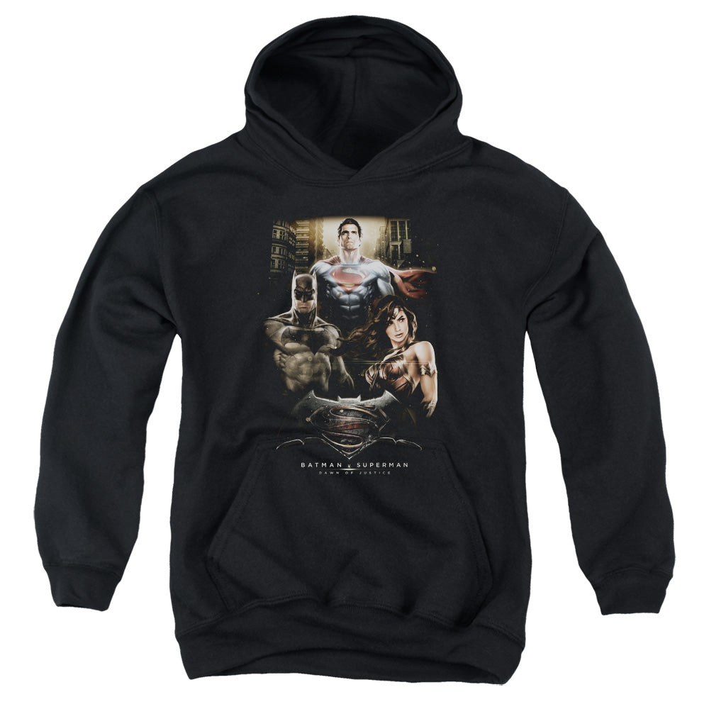 Batman v Superman Thre Three Youth Cotton Poly Pull-Over Hoodie