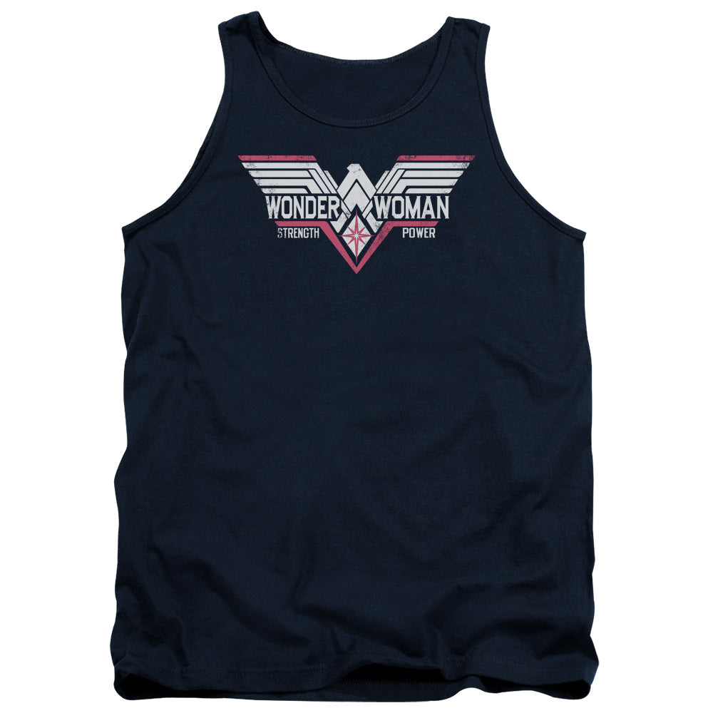 Batman v Superman Thunder Logo Men's 18/1 Cotton Tank Top