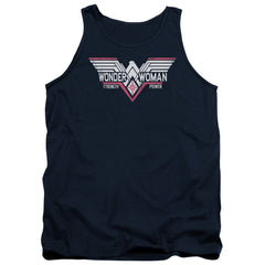 Batman v Superman Thunder Logo Men's 18/1 Cotton Tank Top