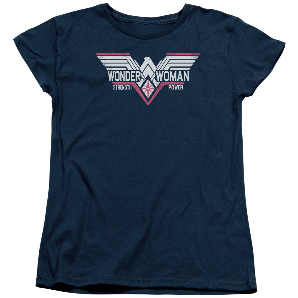 Batman v Superman Thunder Logo Women's 18/1 Cotton Short-Sleeve T-Shirt
