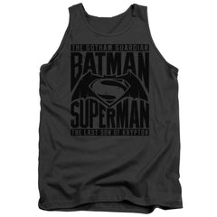 Batman v Superman Title Fight Men's 18/1 Cotton Tank Top