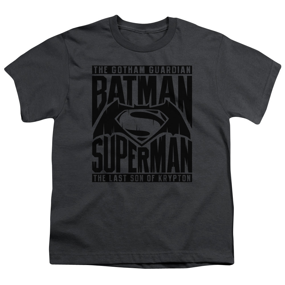Batman v Superman Title Fight Youth 18/1 100% Cotton Short-Sleeve T-Shirt