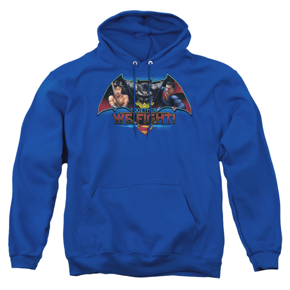 Batman v Superman Together We Fight Men's Pull-Over 75 25 Poly Hoodie