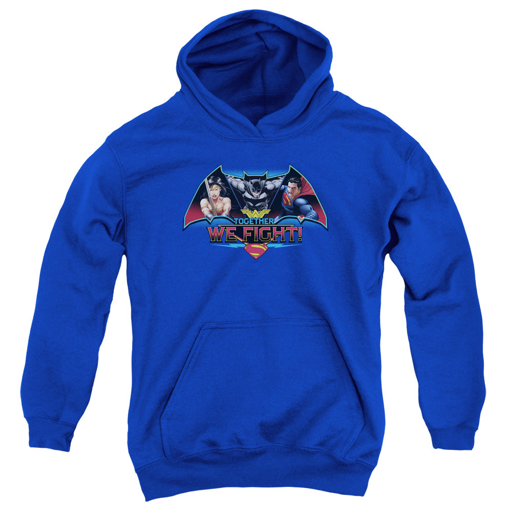 Batman v Superman Together We Fight Youth Cotton Poly Pull-Over Hoodie