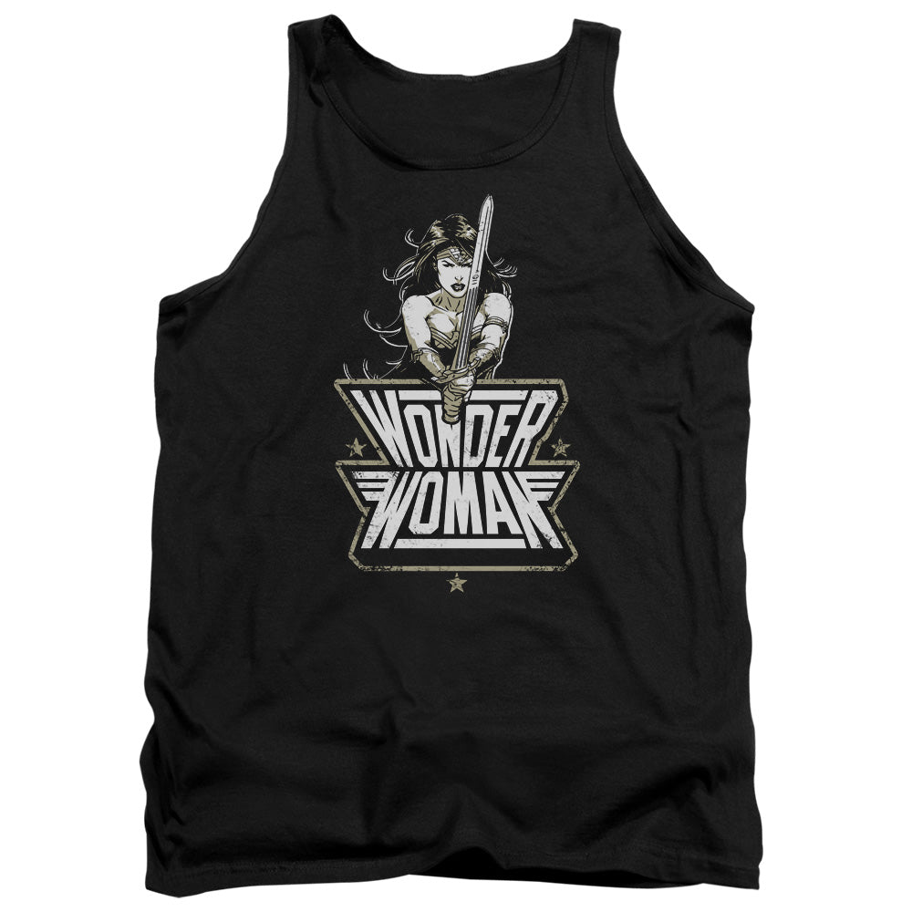 Batman v Superman Tough Men's 18/1 Cotton Tank Top