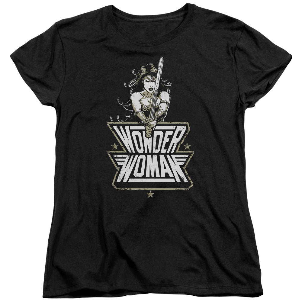 Batman v Superman Tough Women's 18/1 Cotton Short-Sleeve T-Shirt