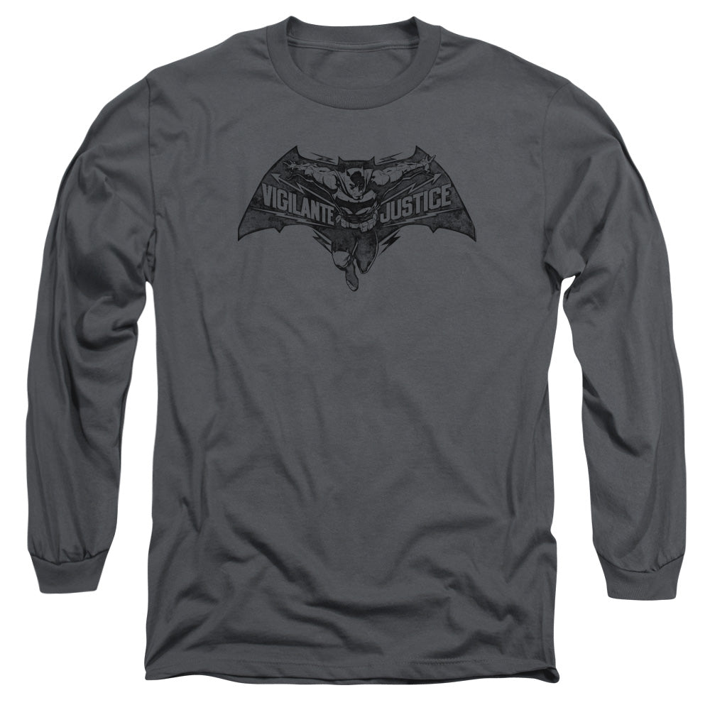 Batman v Superman Vigilante Justice Men's 18/1 Cotton Long-Sleeve T-Shirt