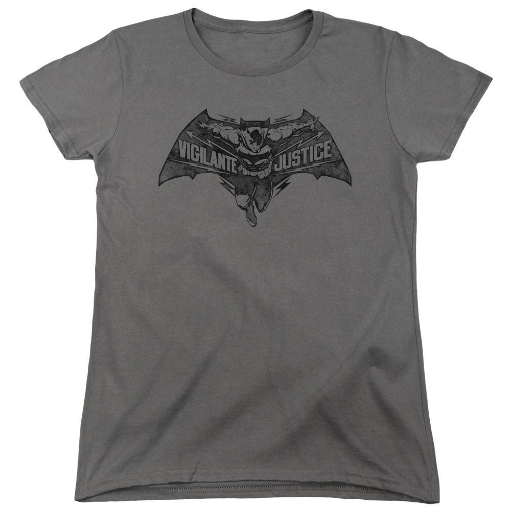Batman v Superman Vigilante Justice Women's 18/1 Cotton Short-Sleeve T-Shirt