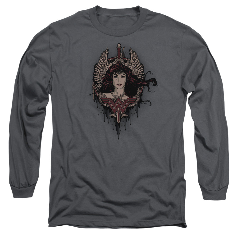 Batman v Superman Winged Goddess Men's 18/1 Cotton Long-Sleeve T-Shirt