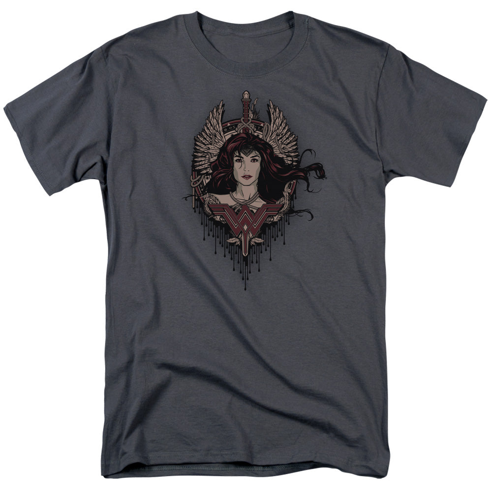 Batman v Superman Winged Goddess Men's 18/1 Cotton Short-Sleeve T-Shirt