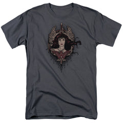 Batman v Superman Winged Goddess Men's 18/1 Cotton Short-Sleeve T-Shirt