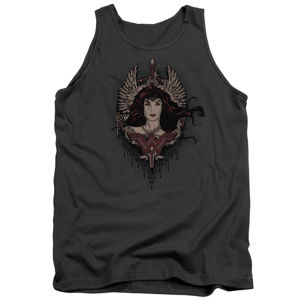 Batman v Superman Winged Goddess Men's 18/1 Cotton Tank Top