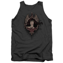 Batman v Superman Winged Goddess Men's 18/1 Cotton Tank Top