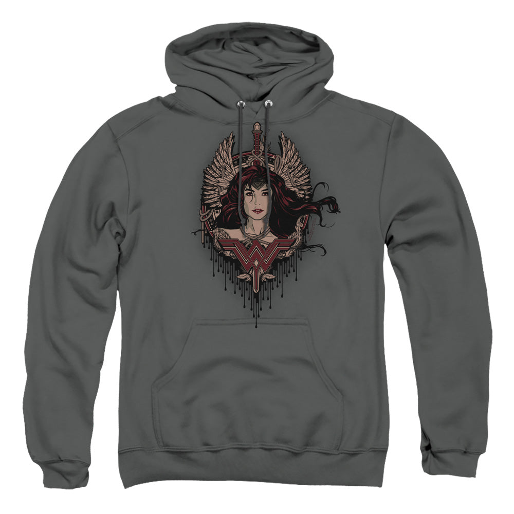 Batman v Superman Winged Goddess Men's Pull-Over 75 25 Poly Hoodie