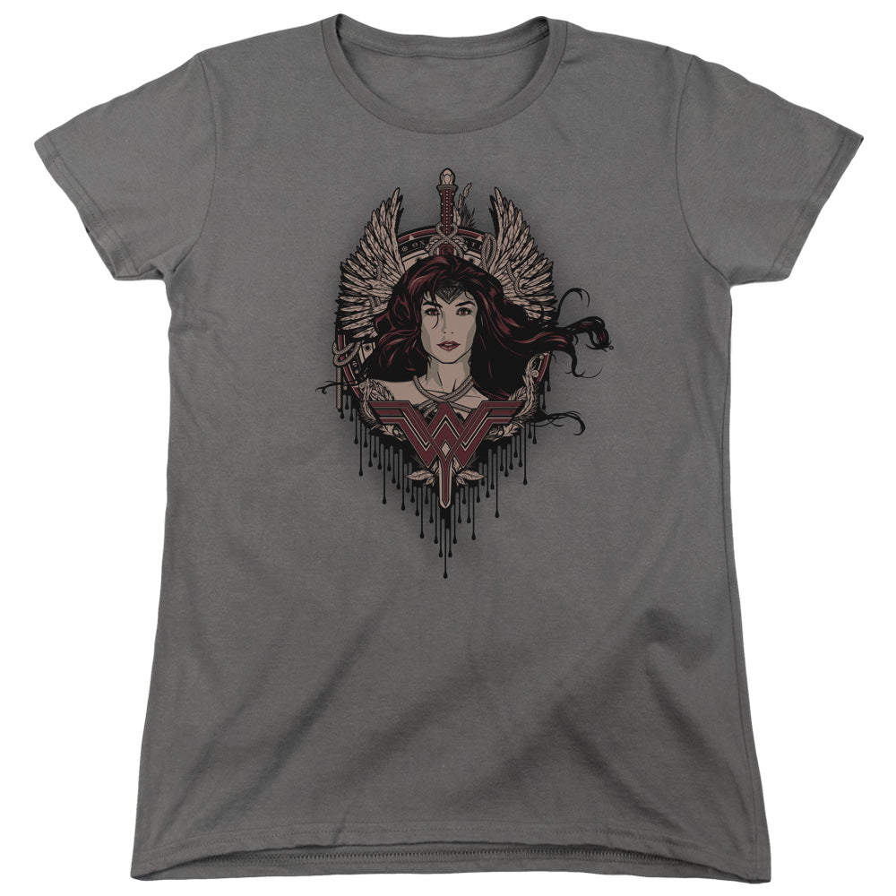Batman v Superman Winged Goddess Women's 18/1 Cotton Short-Sleeve T-Shirt